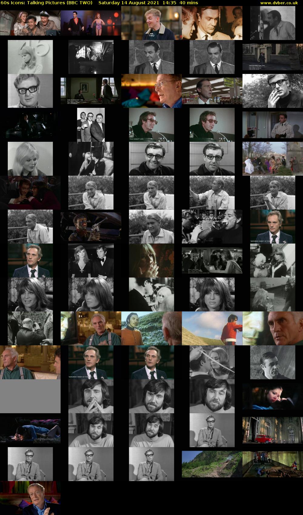 60s Icons: Talking Pictures (BBC TWO) Saturday 14 August 2021 14:35 - 15:15