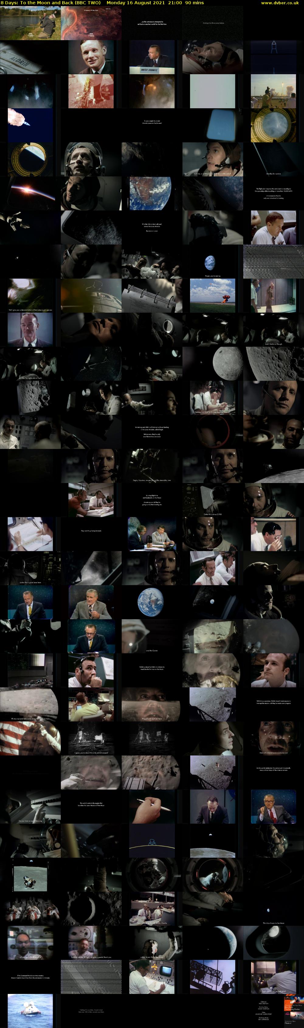 8 Days: To the Moon and Back (BBC TWO) Monday 16 August 2021 21:00 - 22:30