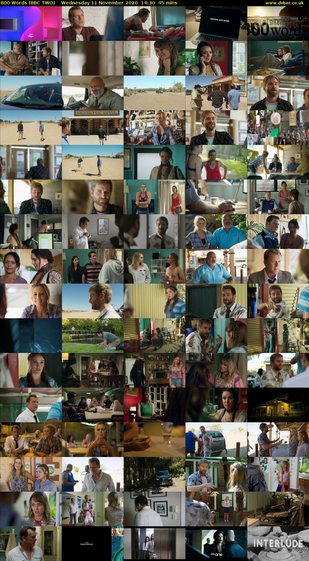 800 Words (BBC TWO) Wednesday 11 November 2020 14:30 - 15:15