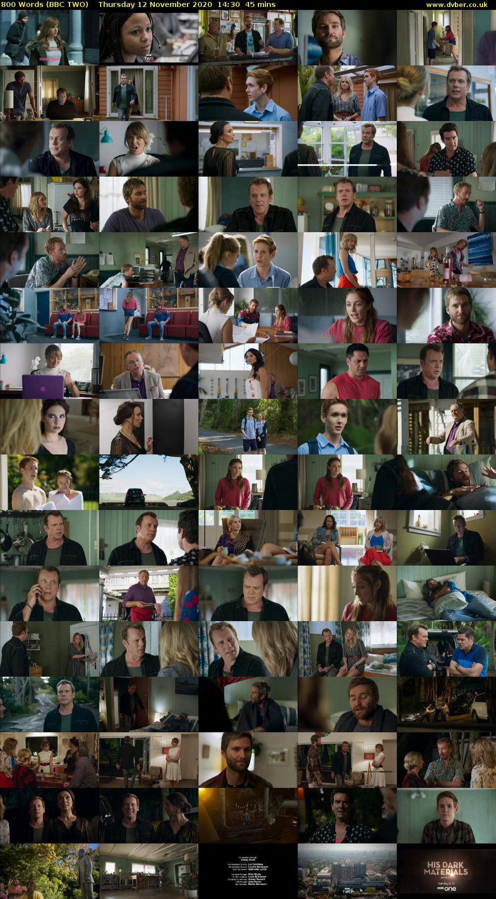 800 Words (BBC TWO) Thursday 12 November 2020 14:30 - 15:15
