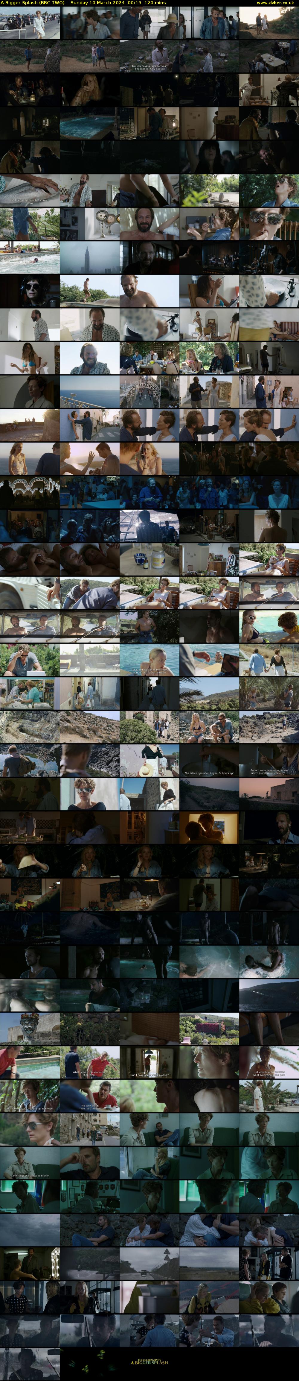 A Bigger Splash (BBC TWO) Sunday 10 March 2024 00:15 - 02:15