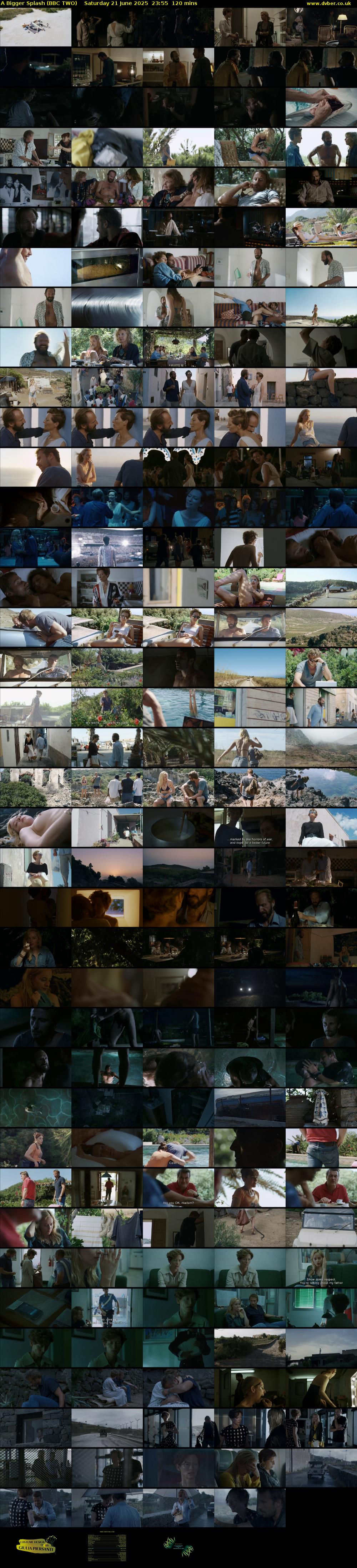 A Bigger Splash (BBC TWO) Saturday 21 June 2025 23:55 - 01:55