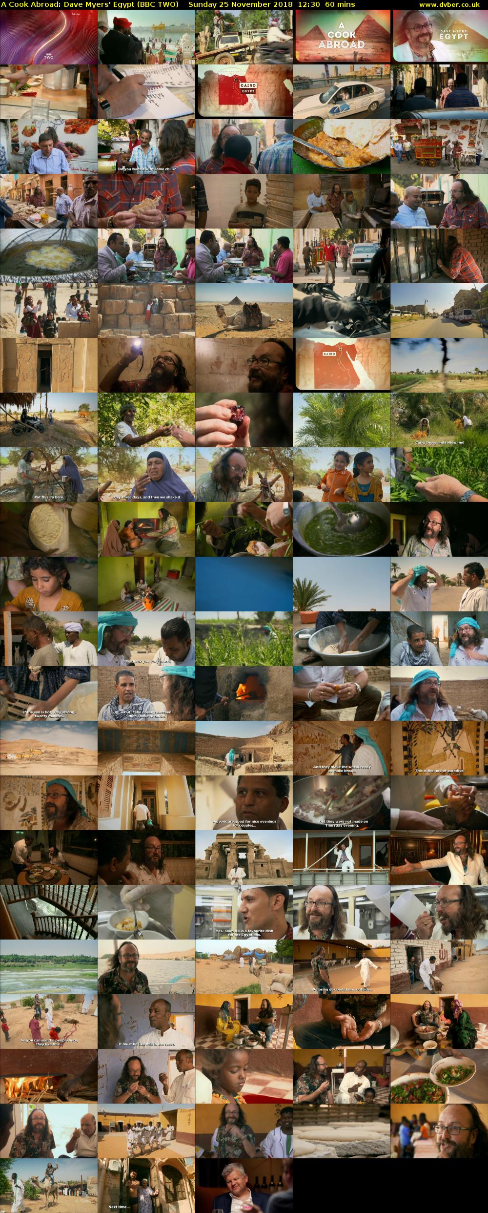 A Cook Abroad: Dave Myers' Egypt (BBC TWO) Sunday 25 November 2018 12:30 - 13:30