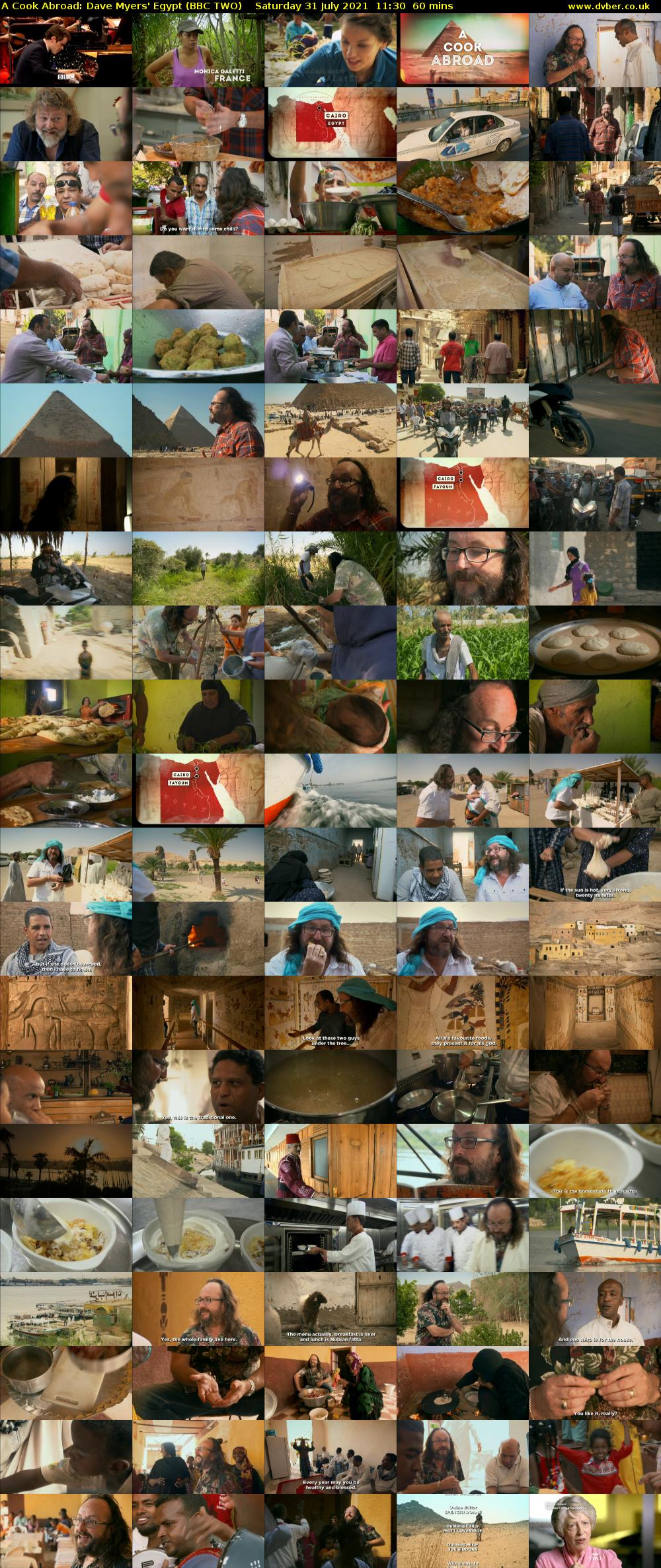 A Cook Abroad: Dave Myers' Egypt (BBC TWO) Saturday 31 July 2021 11:30 - 12:30