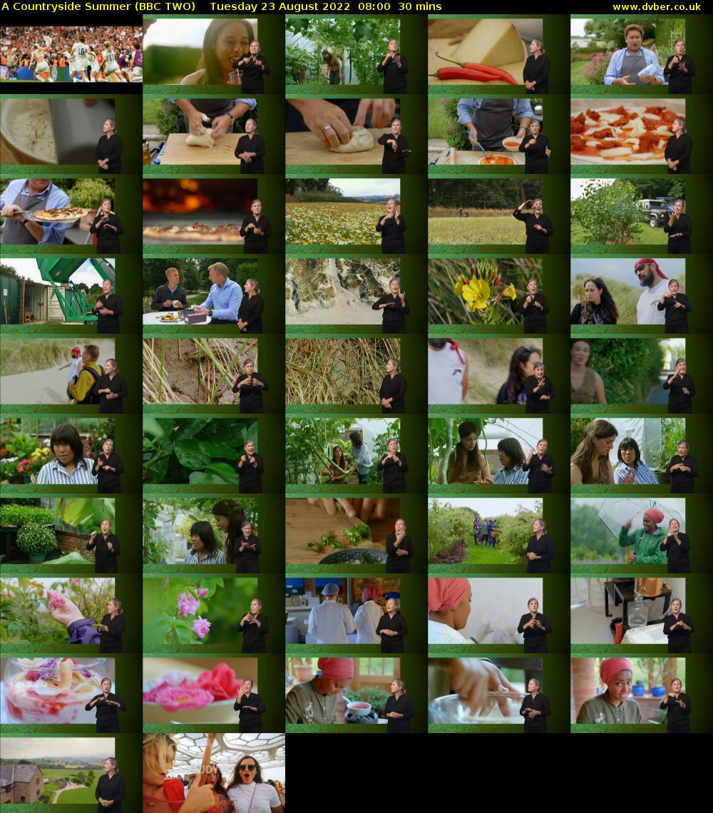 A Countryside Summer (BBC TWO) Tuesday 23 August 2022 08:00 - 08:30