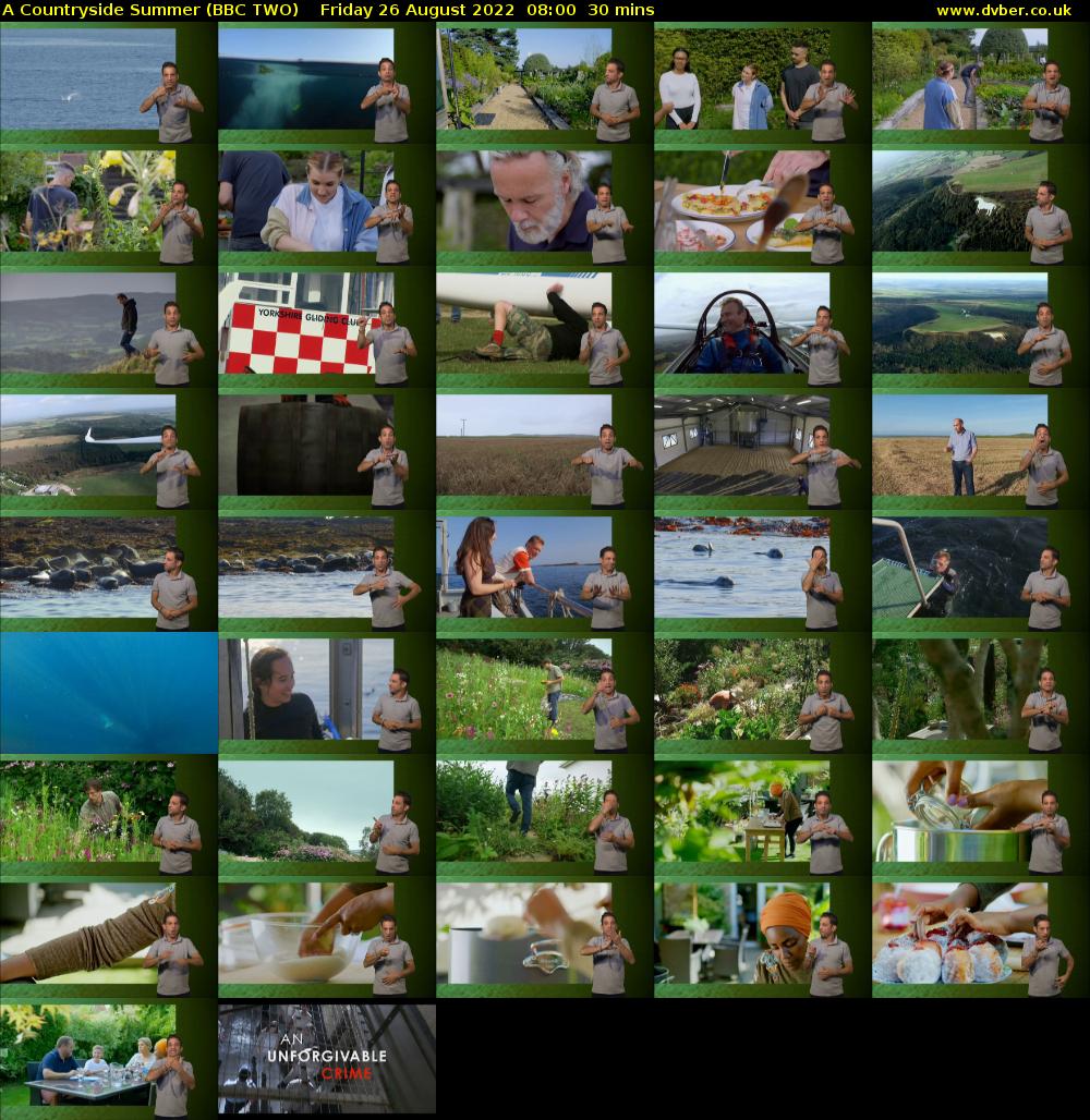 A Countryside Summer (BBC TWO) Friday 26 August 2022 08:00 - 08:30