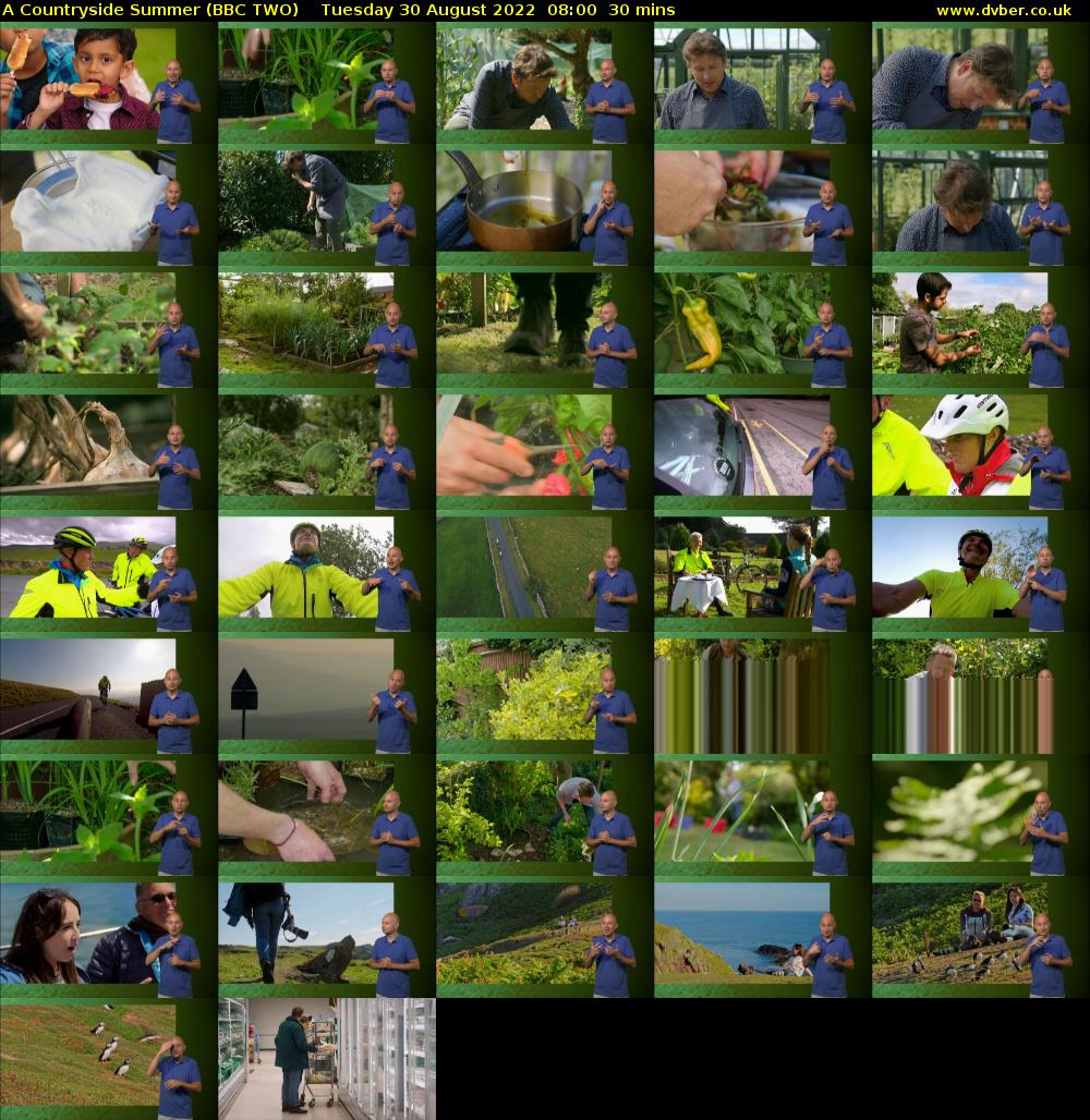 A Countryside Summer (BBC TWO) Tuesday 30 August 2022 08:00 - 08:30