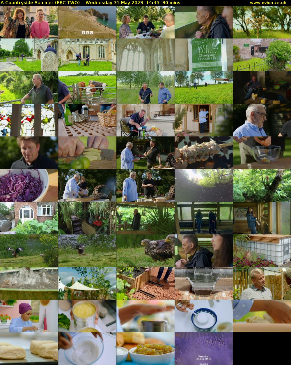 A Countryside Summer (BBC TWO) Wednesday 31 May 2023 14:45 - 15:15