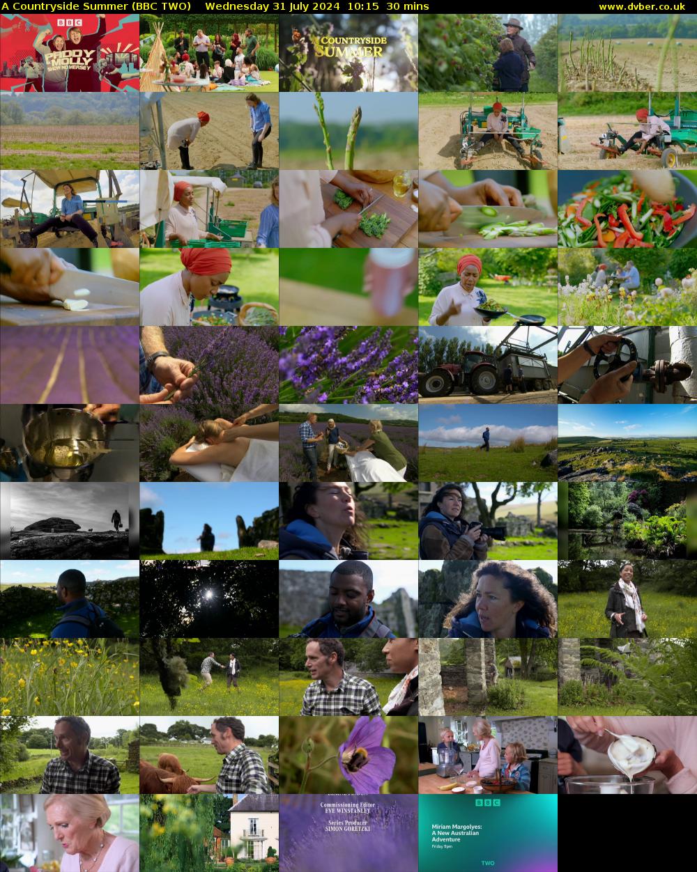 A Countryside Summer (BBC TWO) Wednesday 31 July 2024 10:15 - 10:45