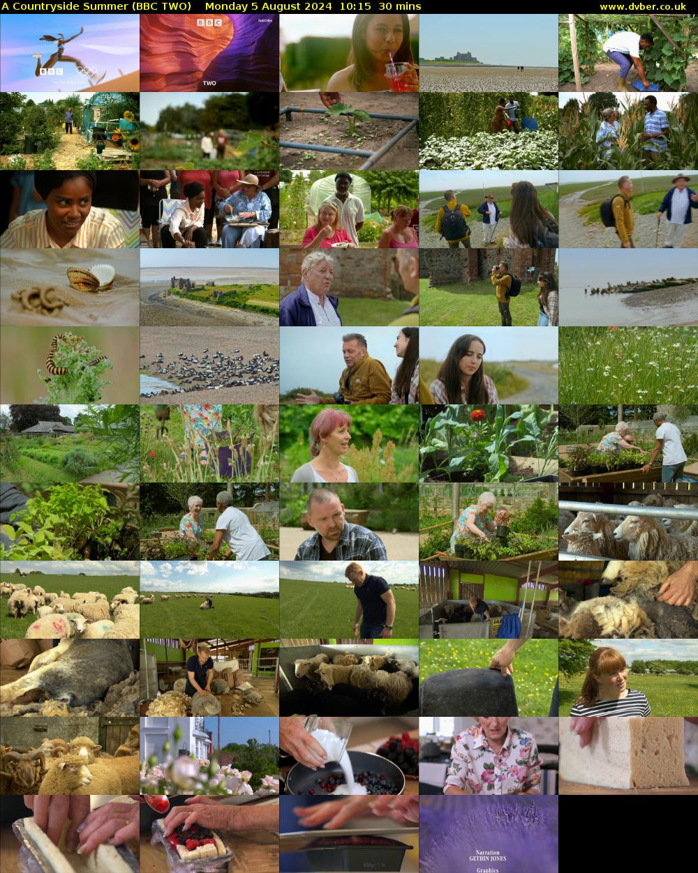 A Countryside Summer (BBC TWO) Monday 5 August 2024 10:15 - 10:45