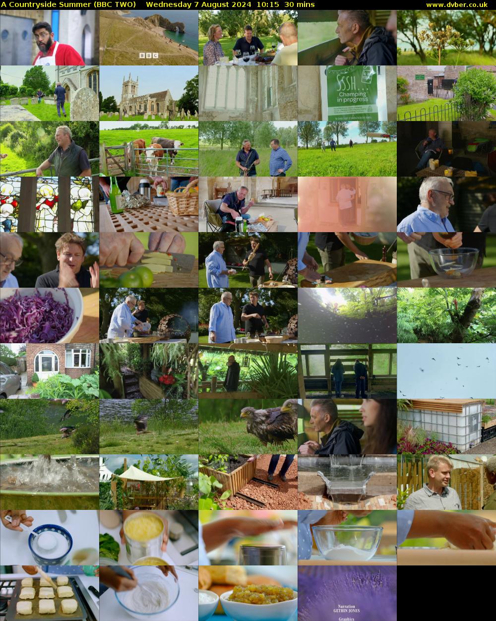 A Countryside Summer (BBC TWO) Wednesday 7 August 2024 10:15 - 10:45