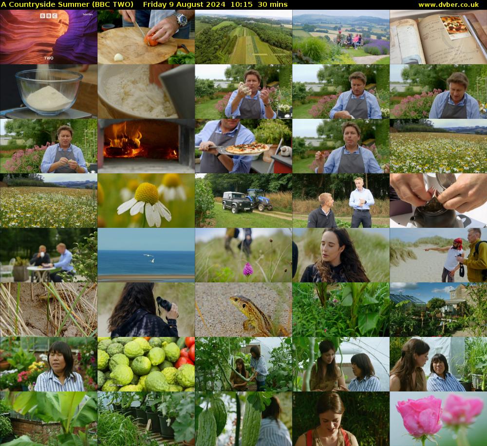 A Countryside Summer (BBC TWO) Friday 9 August 2024 10:15 - 10:45