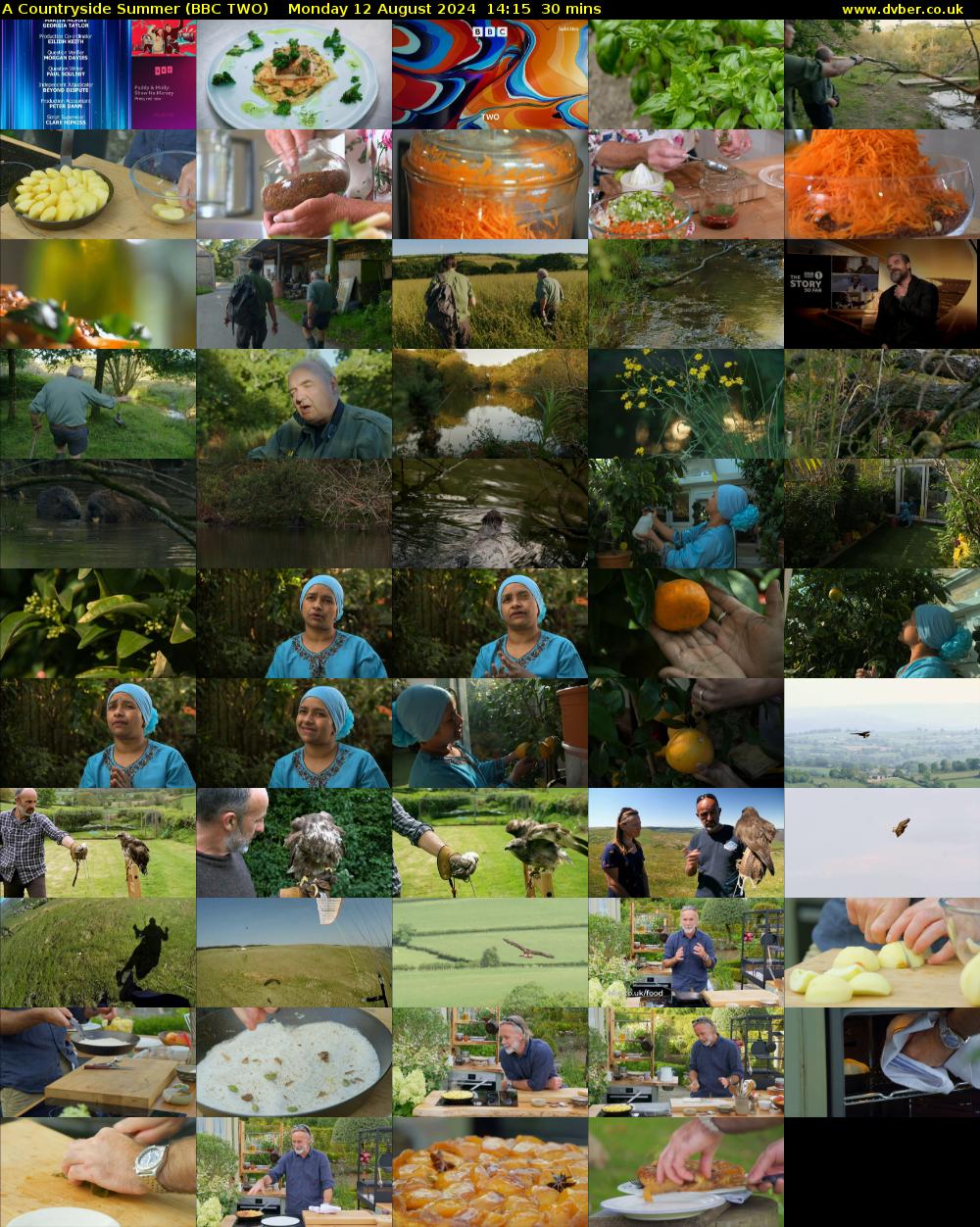 A Countryside Summer (BBC TWO) Monday 12 August 2024 14:15 - 14:45