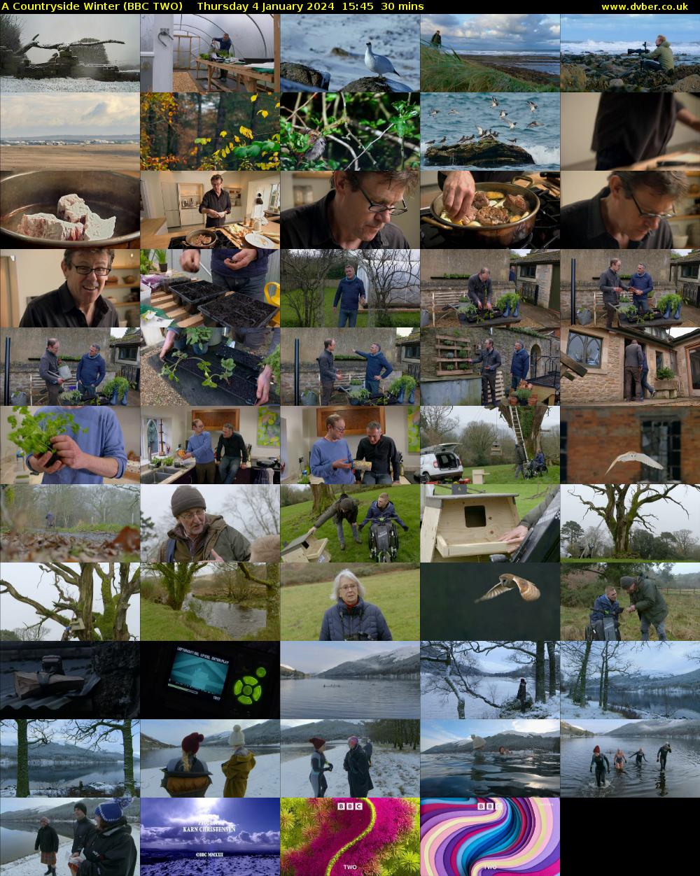 A Countryside Winter (BBC TWO) Thursday 4 January 2024 15:45 - 16:15