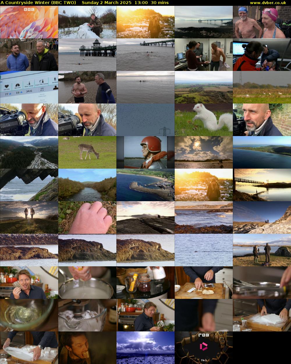 A Countryside Winter (BBC TWO) Sunday 2 March 2025 13:00 - 13:30