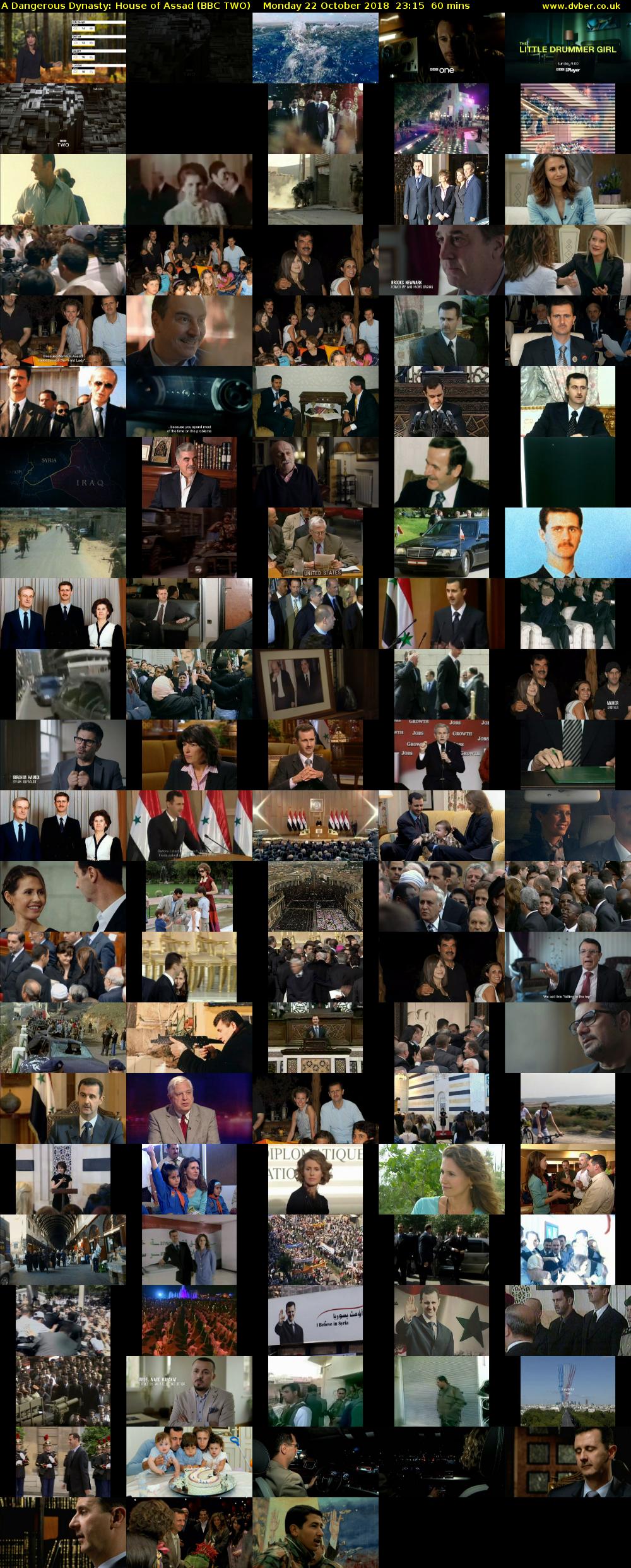 A Dangerous Dynasty: House of Assad (BBC TWO) Monday 22 October 2018 23:15 - 00:15