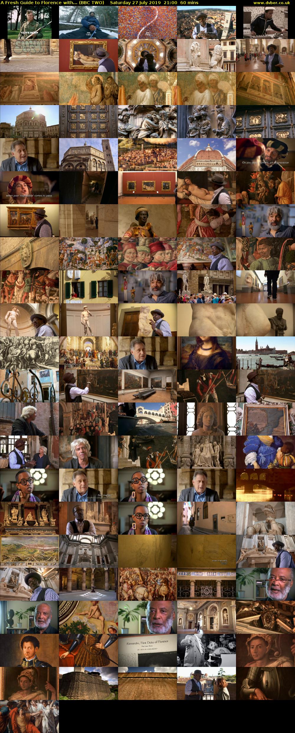 A Fresh Guide to Florence with... (BBC TWO) Saturday 27 July 2019 21:00 - 22:00