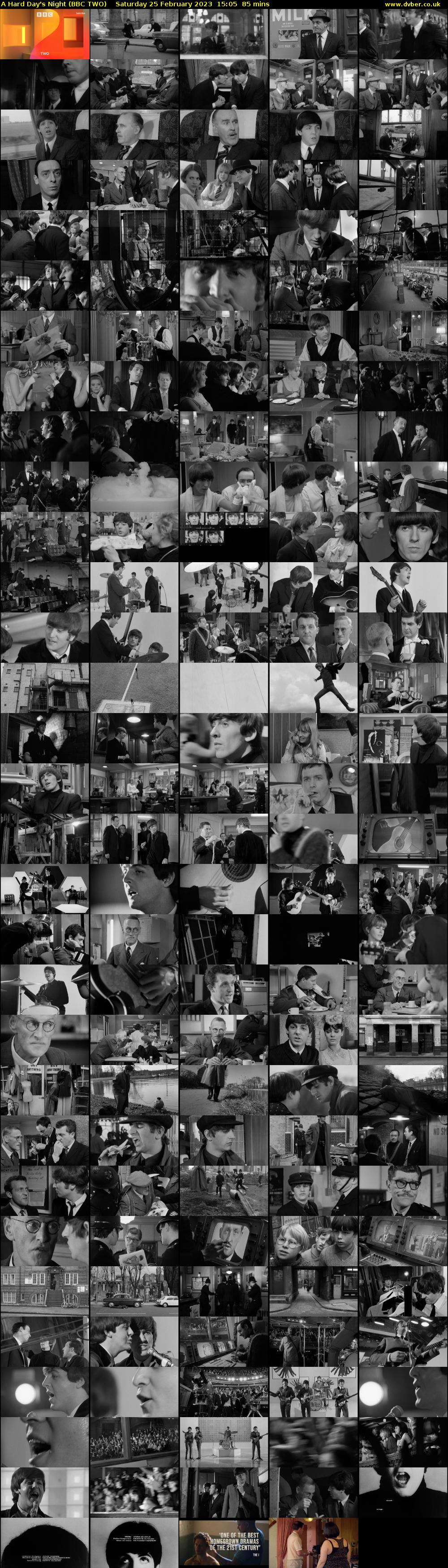 A Hard Day's Night (BBC TWO) Saturday 25 February 2023 15:05 - 16:30