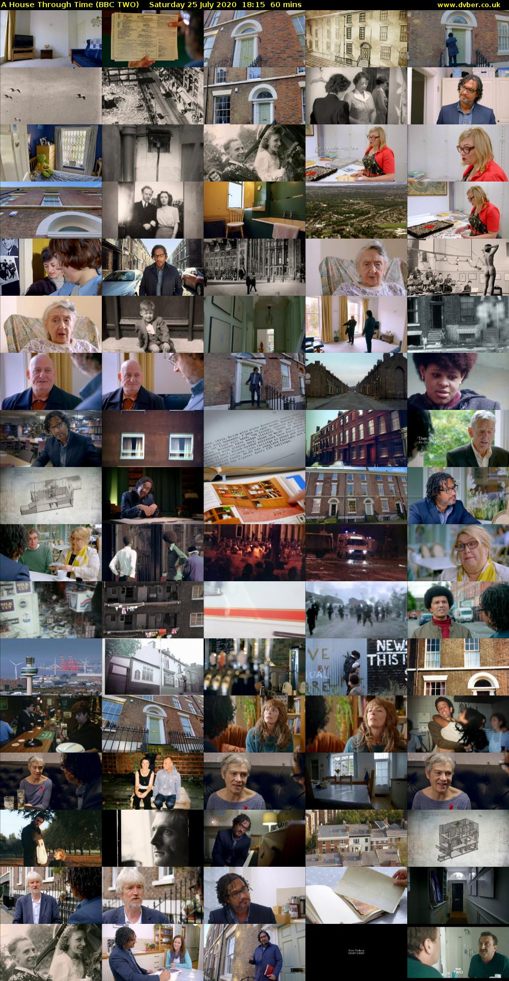 A House Through Time (BBC TWO) Saturday 25 July 2020 18:15 - 19:15