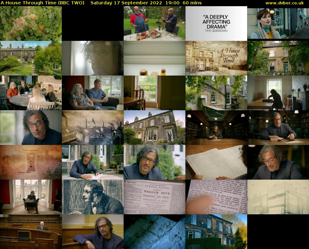 A House Through Time (BBC TWO) Saturday 17 September 2022 19:00 - 20:00