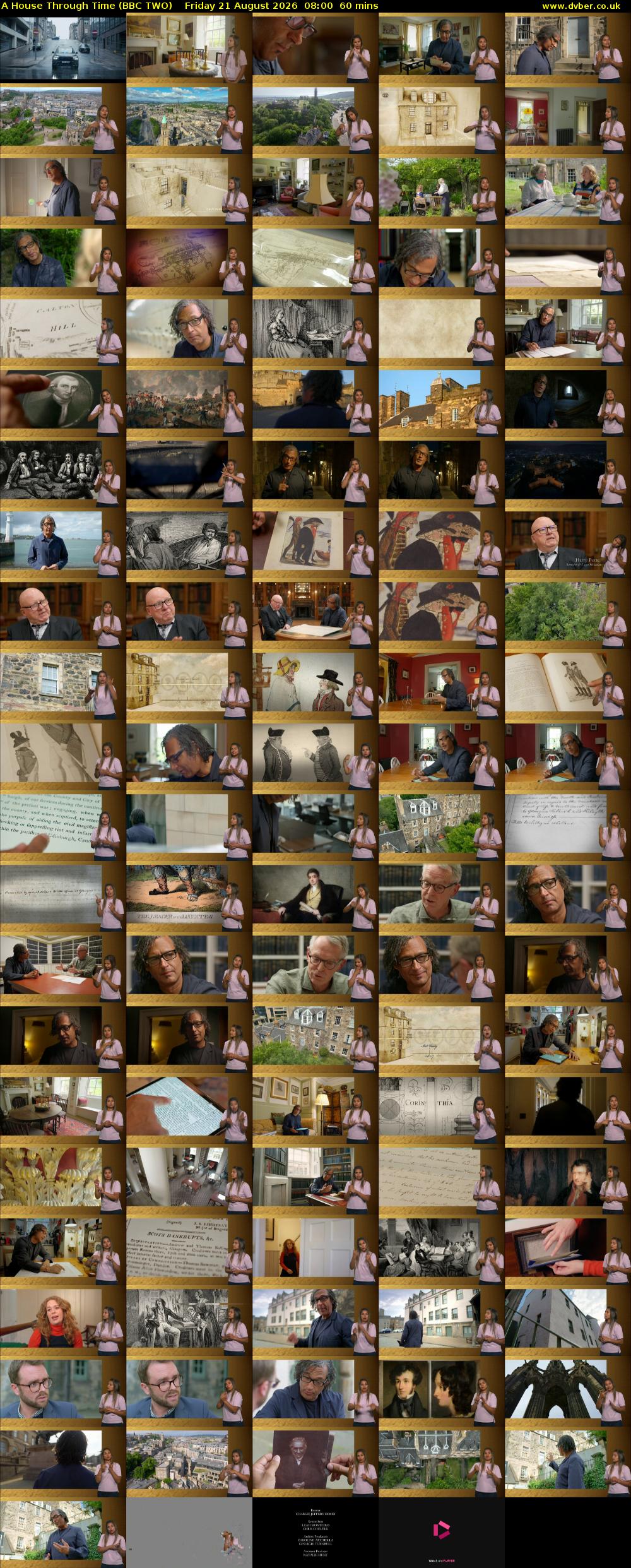 A House Through Time (BBC TWO) Friday 21 August 2026 08:00 - 09:00