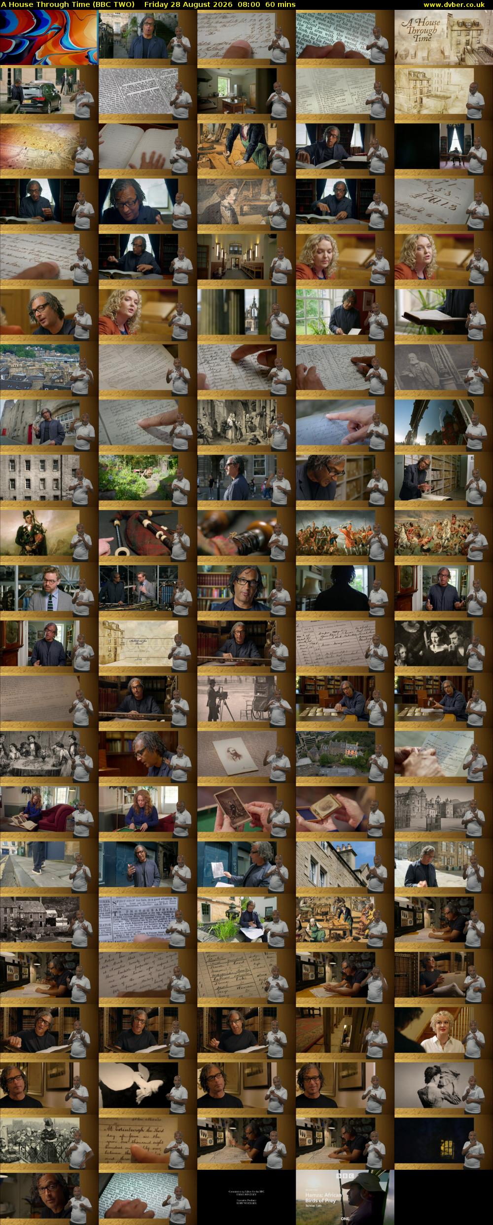 A House Through Time (BBC TWO) Friday 28 August 2026 08:00 - 09:00