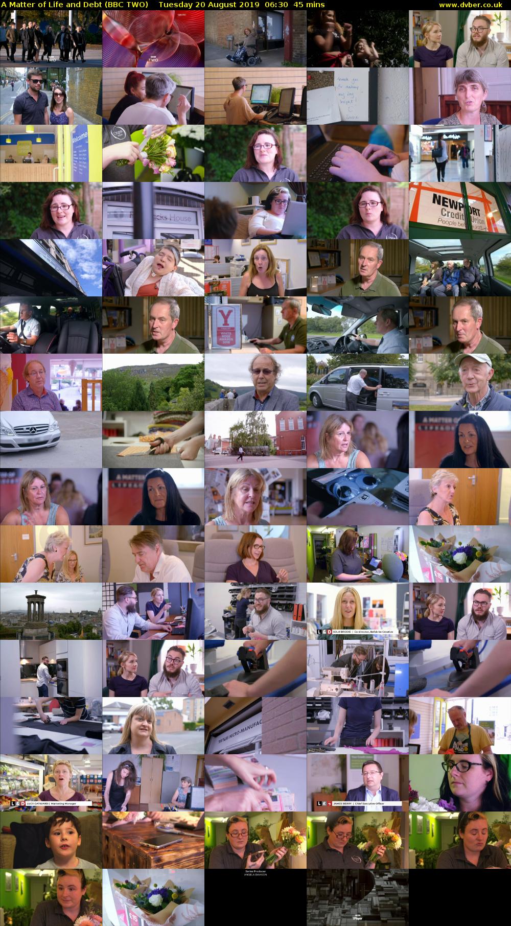 A Matter of Life and Debt (BBC TWO) Tuesday 20 August 2019 06:30 - 07:15