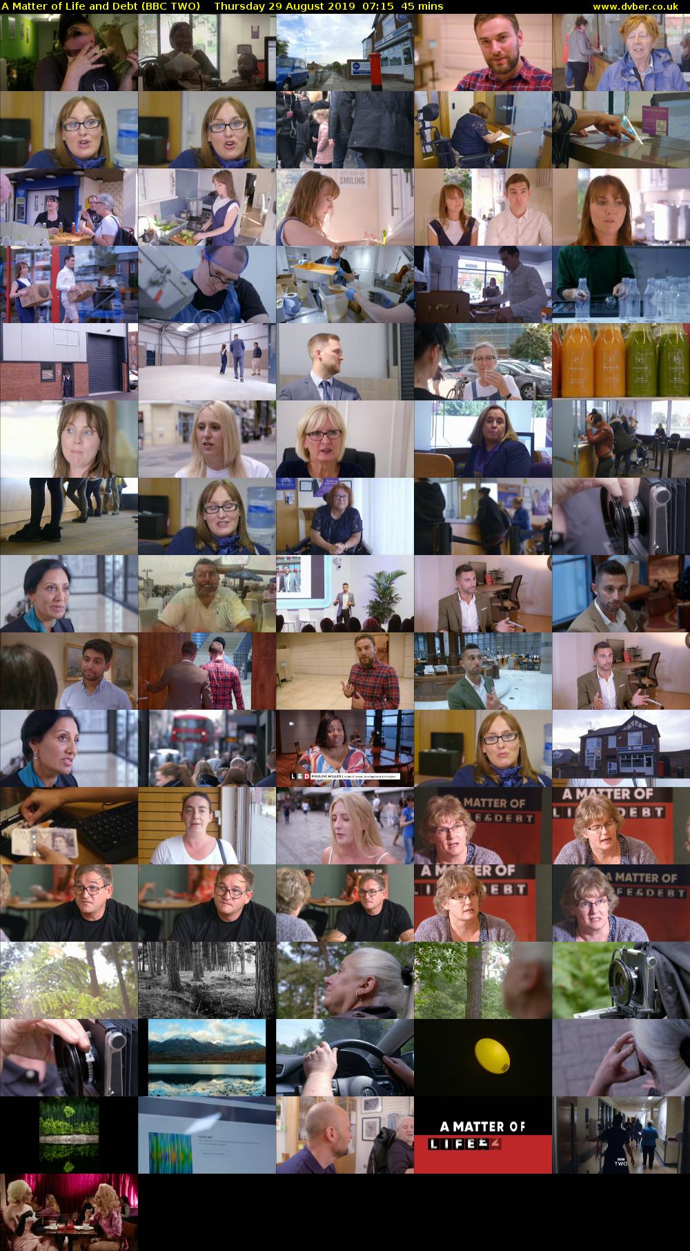A Matter of Life and Debt (BBC TWO) Thursday 29 August 2019 07:15 - 08:00