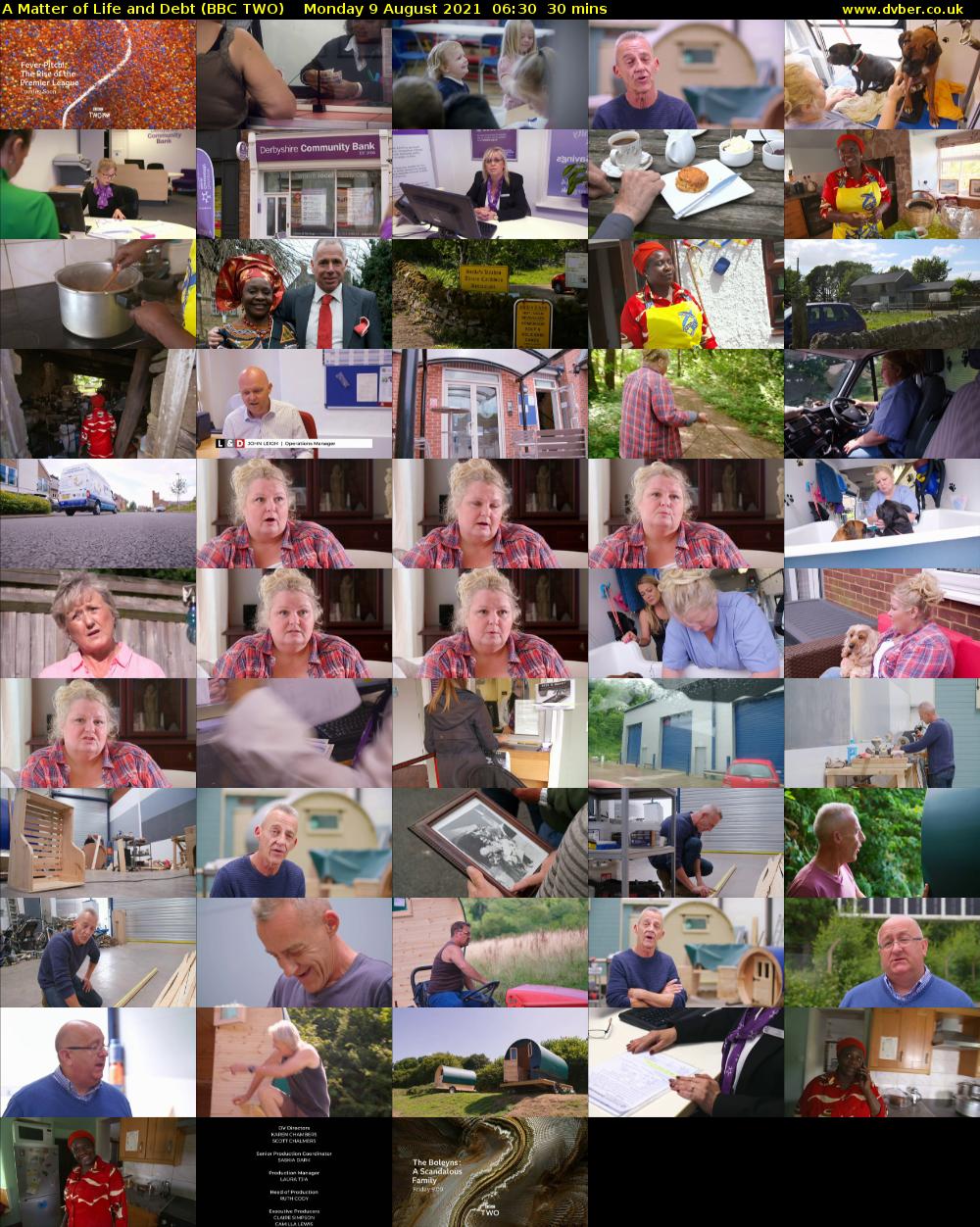 A Matter of Life and Debt (BBC TWO) Monday 9 August 2021 06:30 - 07:00
