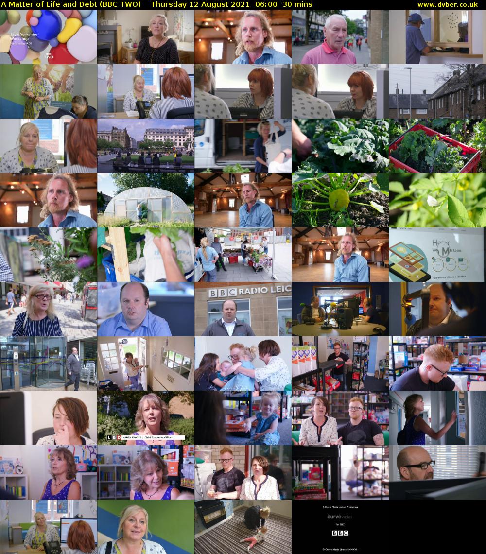 A Matter of Life and Debt (BBC TWO) Thursday 12 August 2021 06:00 - 06:30