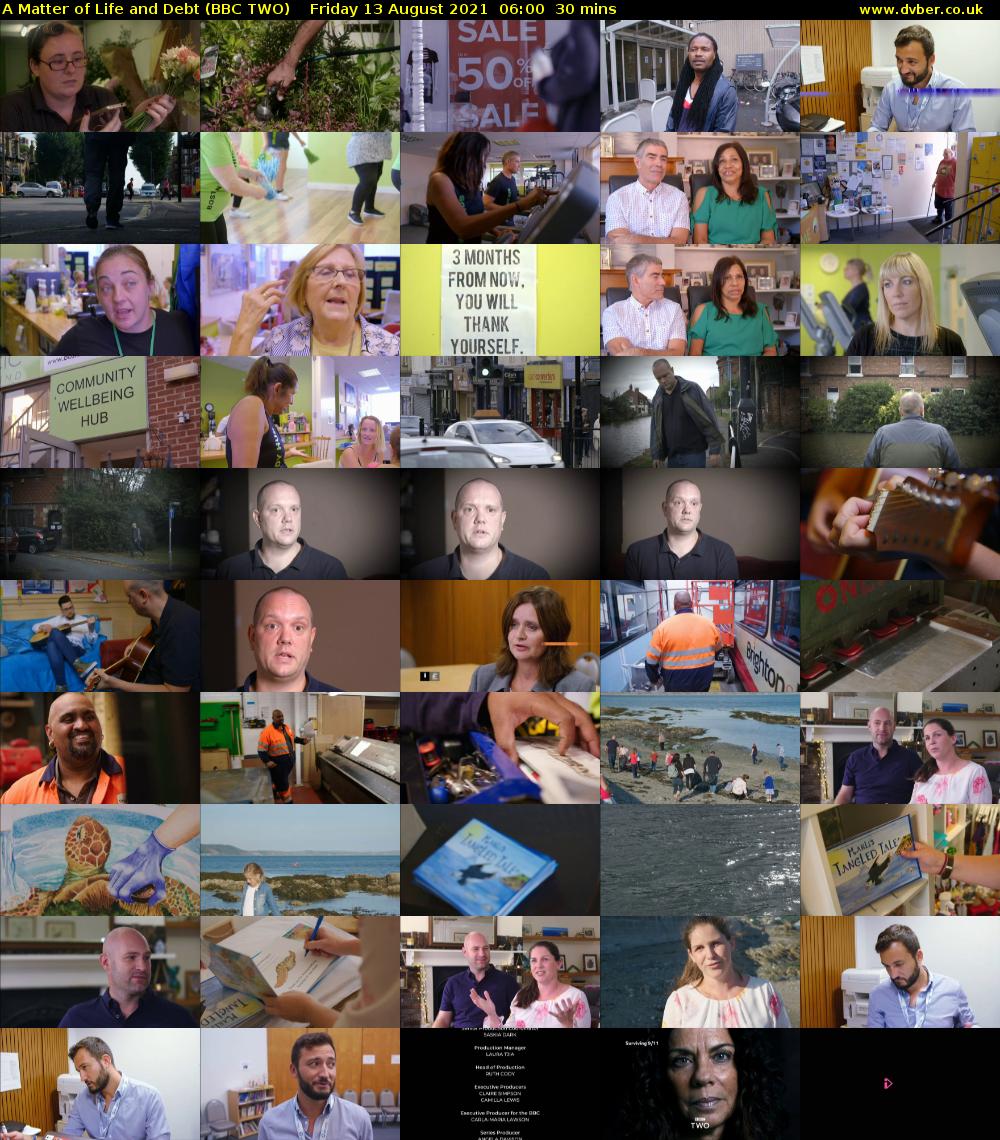 A Matter of Life and Debt (BBC TWO) Friday 13 August 2021 06:00 - 06:30