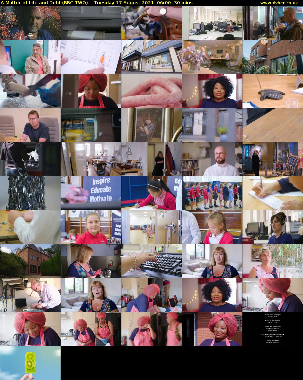 A Matter of Life and Debt (BBC TWO) Tuesday 17 August 2021 06:00 - 06:30
