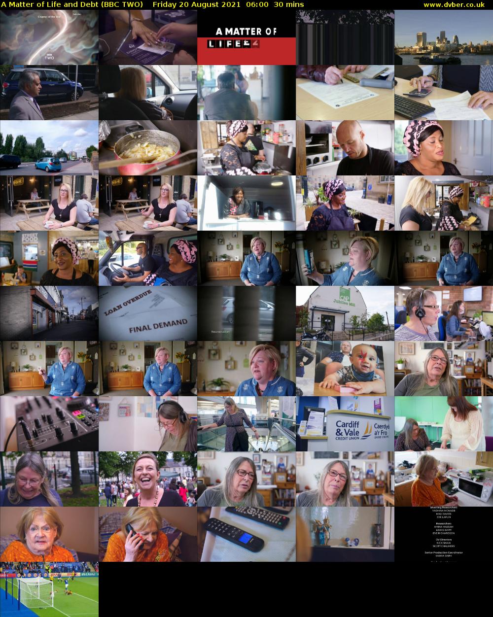 A Matter of Life and Debt (BBC TWO) Friday 20 August 2021 06:00 - 06:30