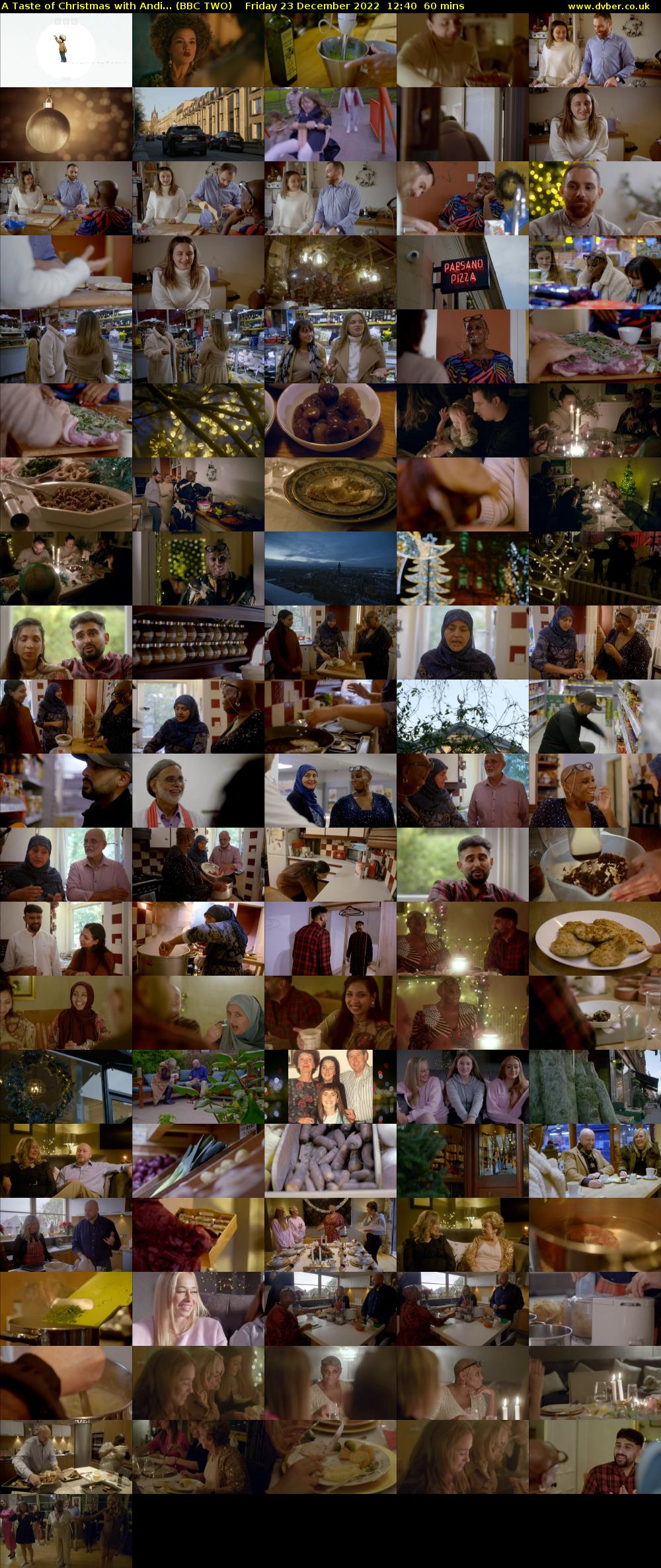 A Taste of Christmas with Andi... (BBC TWO) Friday 23 December 2022 12:40 - 13:40