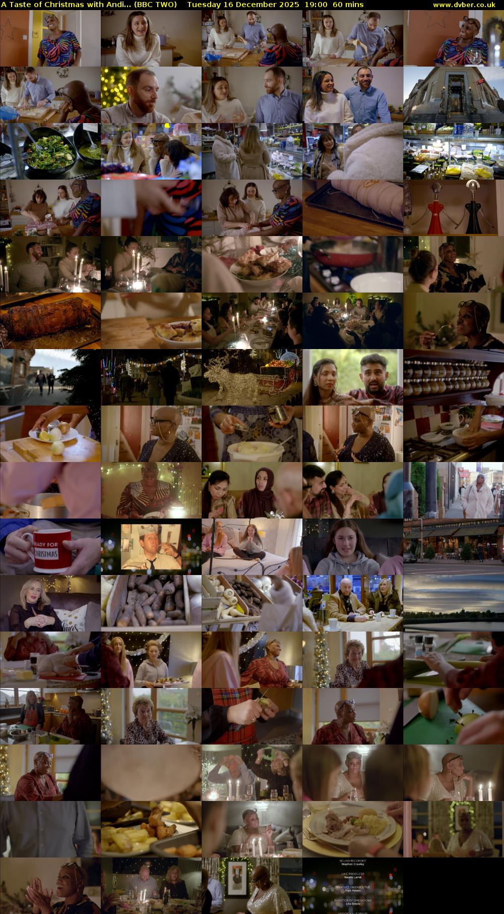 A Taste of Christmas with Andi... (BBC TWO) Tuesday 16 December 2025 19:00 - 20:00