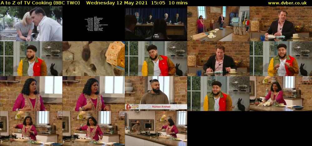 A to Z of TV Cooking (BBC TWO) Wednesday 12 May 2021 15:05 - 15:15