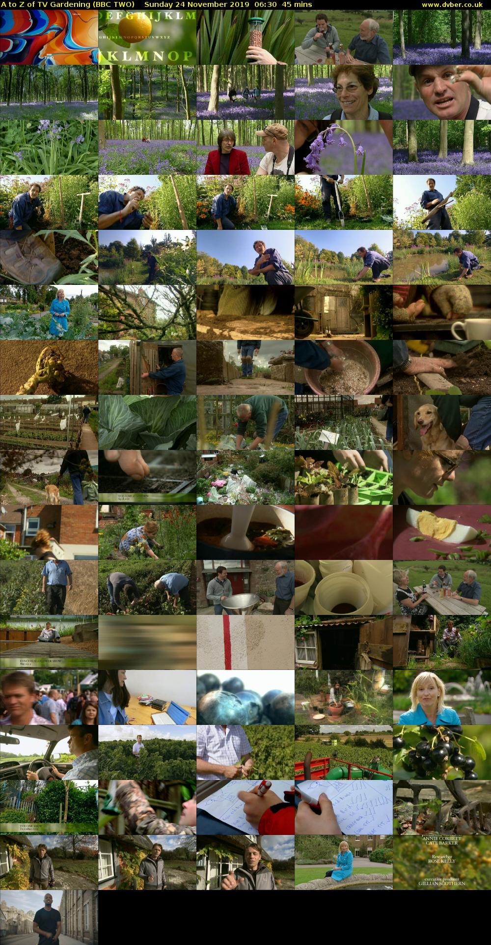 A to Z of TV Gardening (BBC TWO) Sunday 24 November 2019 06:30 - 07:15