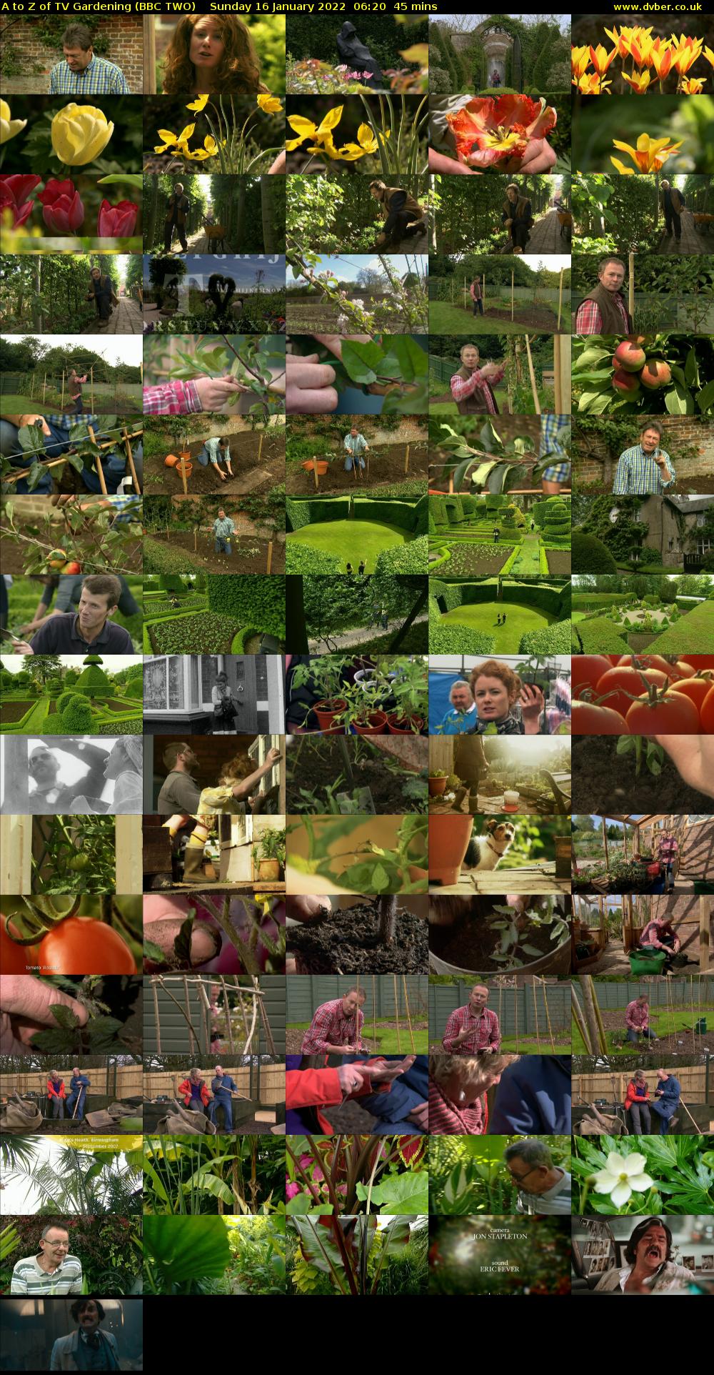 A to Z of TV Gardening (BBC TWO) Sunday 16 January 2022 06:20 - 07:05