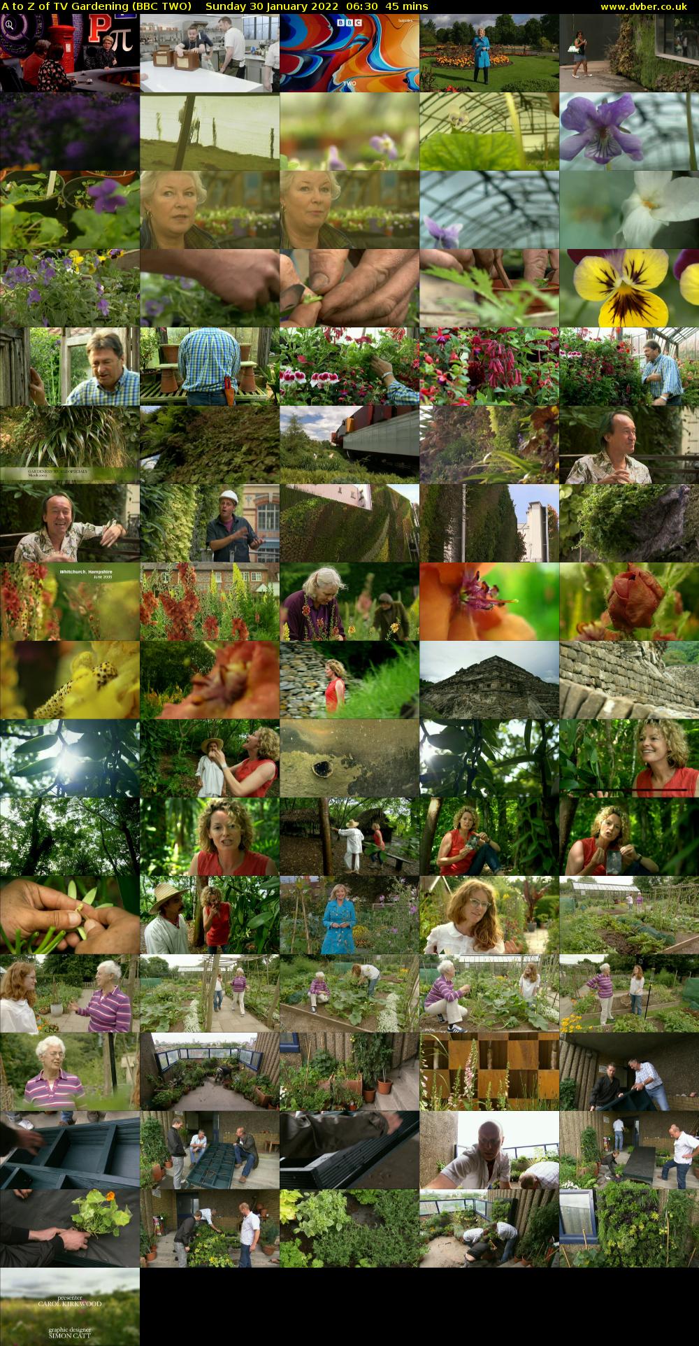 A to Z of TV Gardening (BBC TWO) Sunday 30 January 2022 06:30 - 07:15