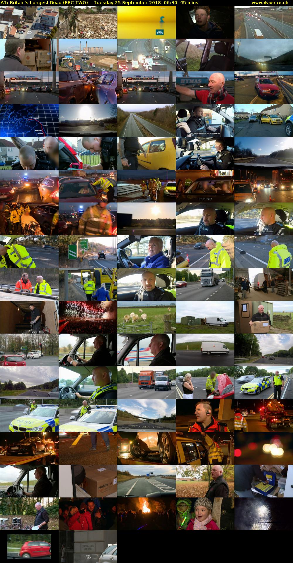 A1: Britain's Longest Road (BBC TWO) Tuesday 25 September 2018 06:30 - 07:15