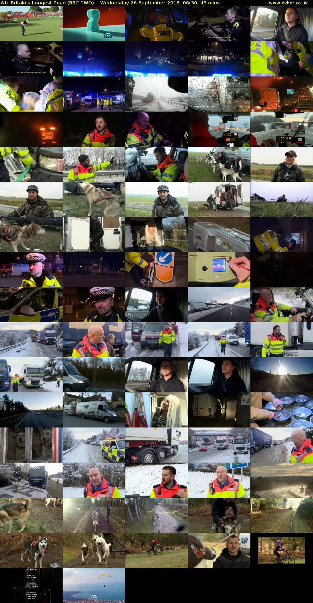 A1: Britain's Longest Road (BBC TWO) Wednesday 26 September 2018 06:30 - 07:15