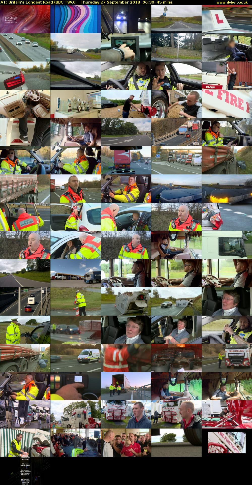 A1: Britain's Longest Road (BBC TWO) Thursday 27 September 2018 06:30 - 07:15