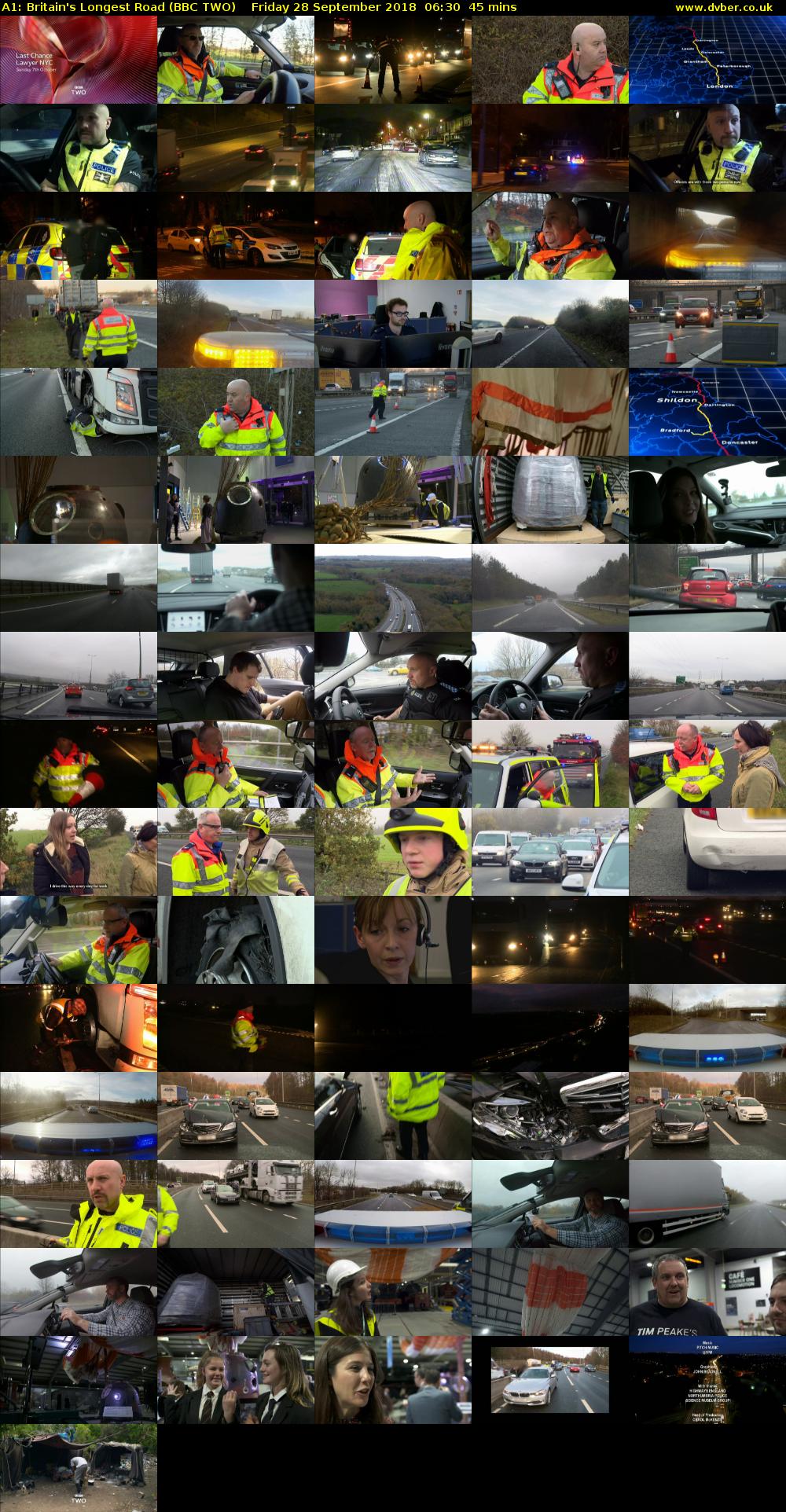 A1: Britain's Longest Road (BBC TWO) Friday 28 September 2018 06:30 - 07:15