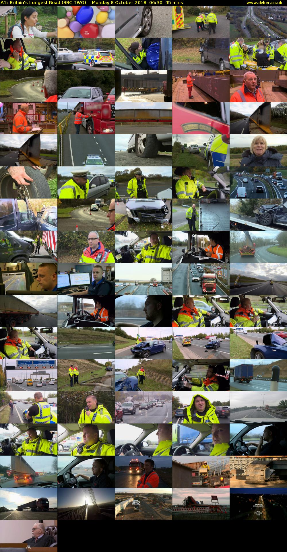 A1: Britain's Longest Road (BBC TWO) Monday 8 October 2018 06:30 - 07:15
