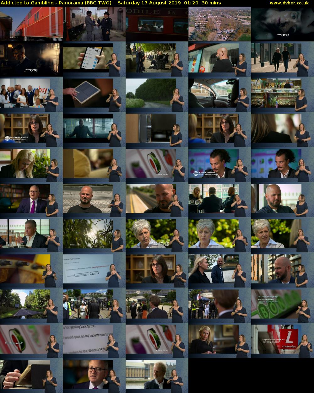 Addicted to Gambling - Panorama (BBC TWO) Saturday 17 August 2019 01:20 - 01:50
