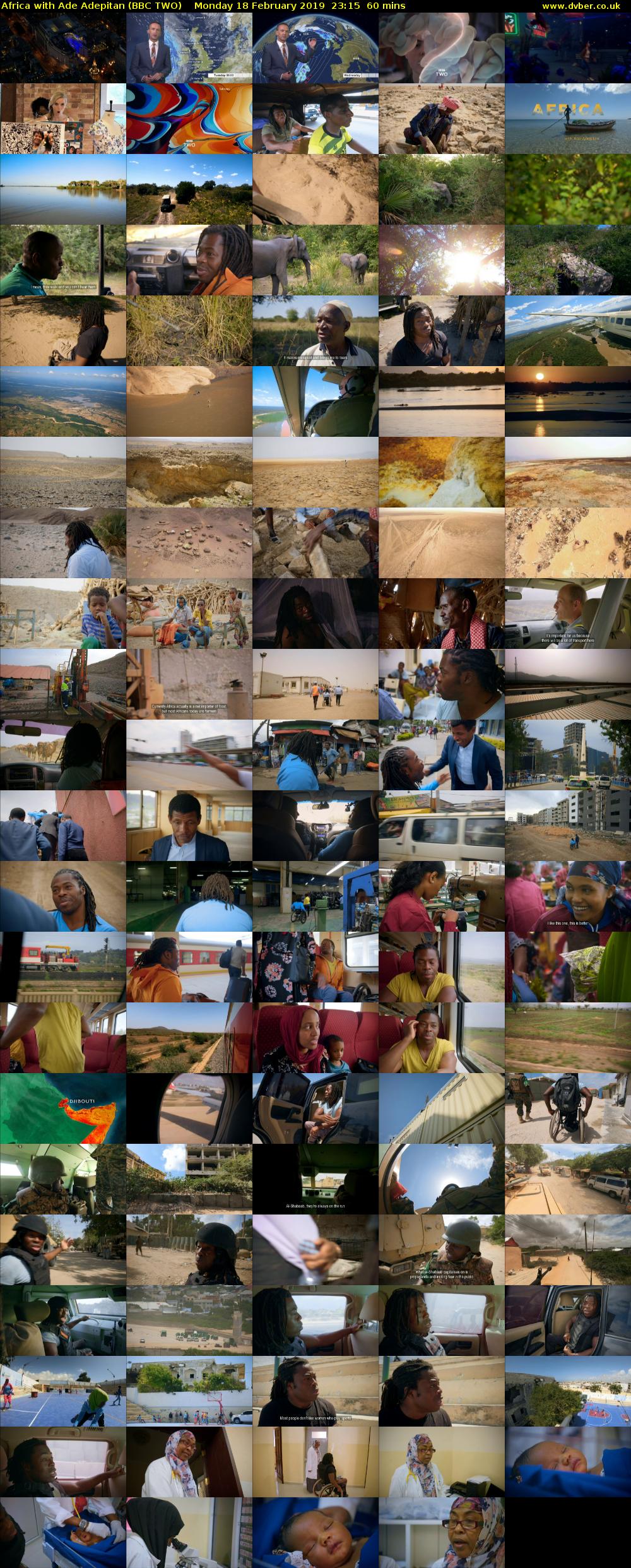 Africa with Ade Adepitan (BBC TWO) Monday 18 February 2019 23:15 - 00:15