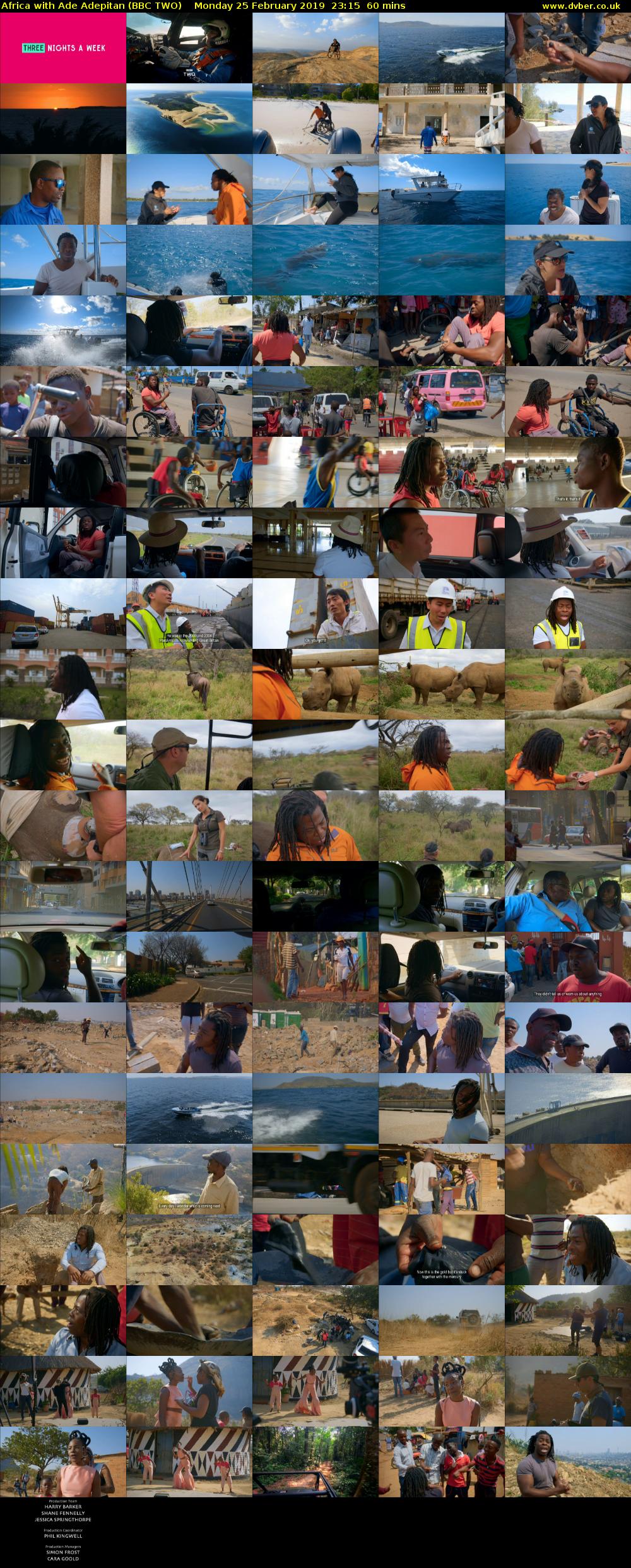 Africa with Ade Adepitan (BBC TWO) Monday 25 February 2019 23:15 - 00:15
