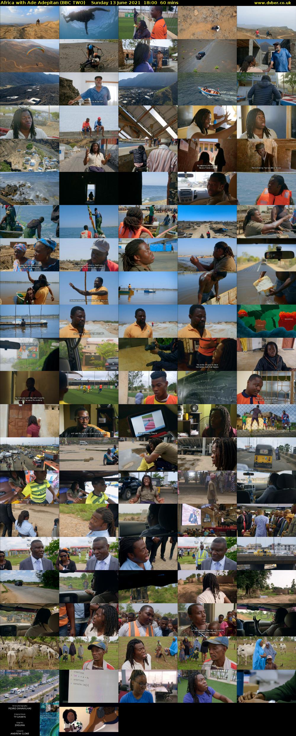 Africa with Ade Adepitan (BBC TWO) Sunday 13 June 2021 18:00 - 19:00
