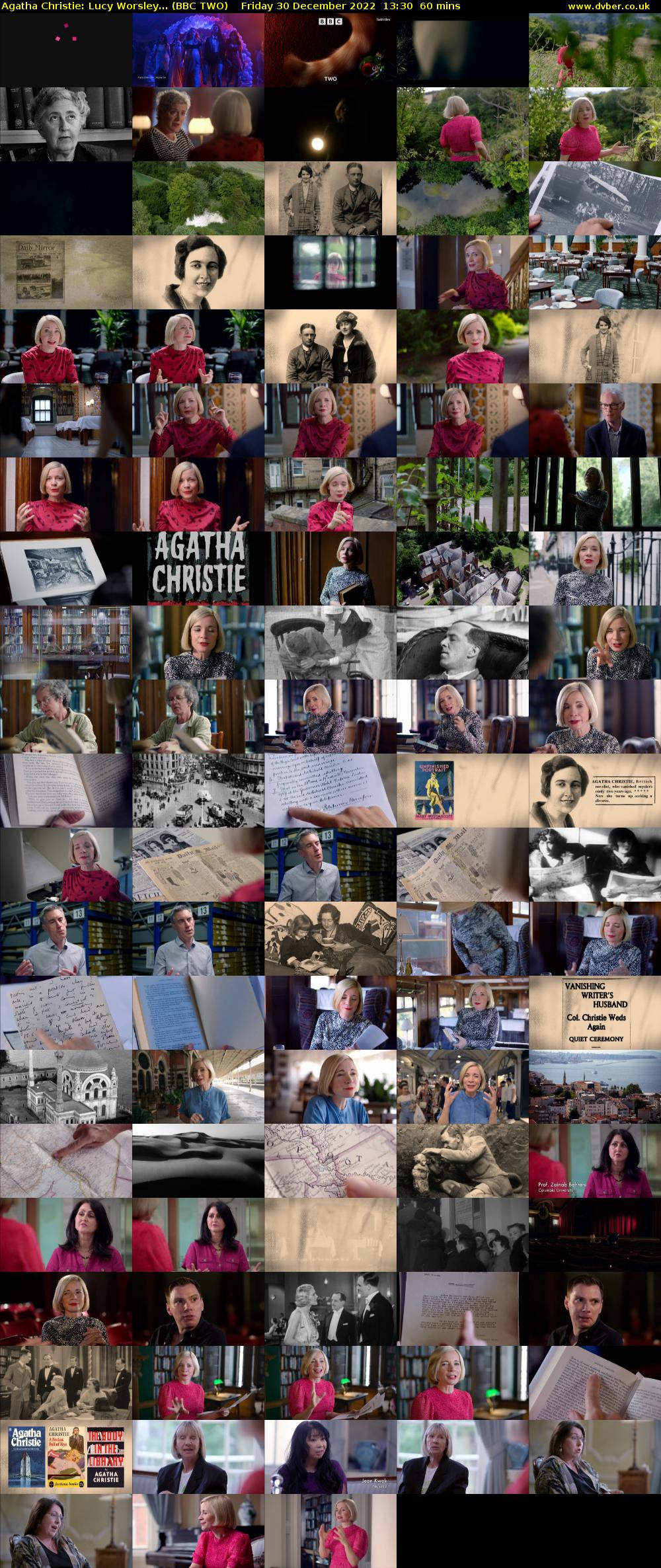 Agatha Christie: Lucy Worsley... (BBC TWO) Friday 30 December 2022 13:30 - 14:30