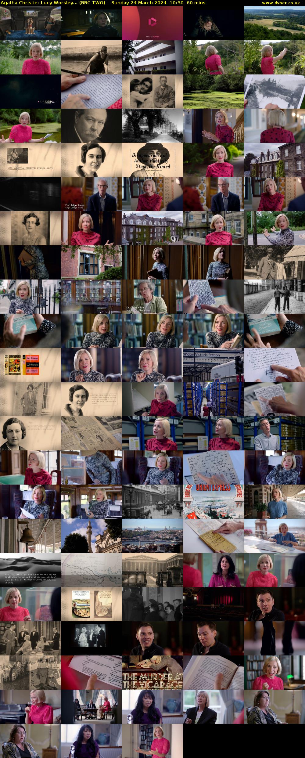 Agatha Christie: Lucy Worsley... (BBC TWO) Sunday 24 March 2024 10:50 - 11:50